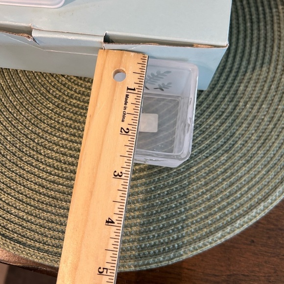 Partylite Square Pair Frosted Votive Candle Holders Set Of 2 P7235 New Open Box. - Picture 6 of 7